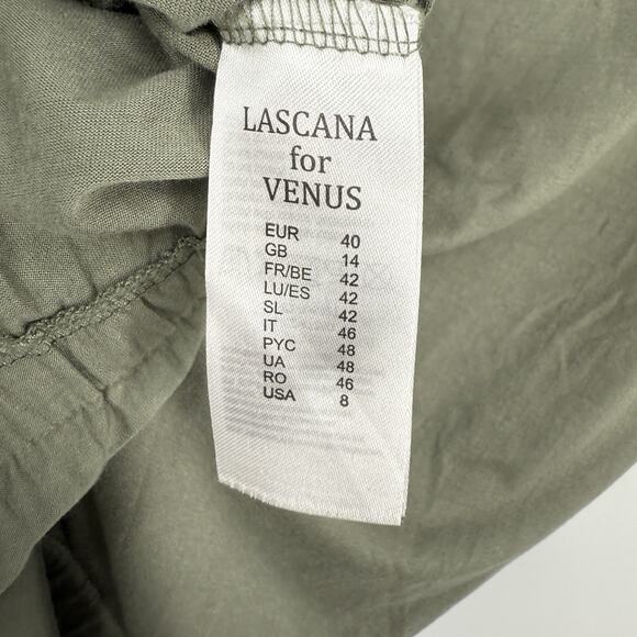 Lascana Venus Romper Short Sleeve V Neck Shorts Women size 8 Green - Picture 10 of 12